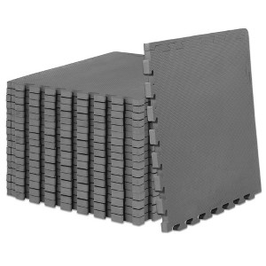 ProsourceFit Exercise Puzzle Mat, 24"x24" Tiles - 1 of 4