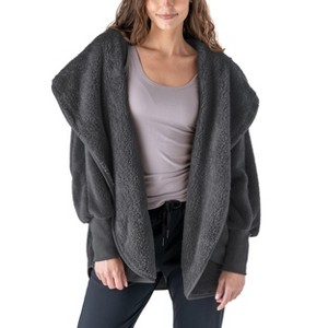 Hello Mello Women's Comfort Zone Oversized Lounge Cardigan - 1 of 3