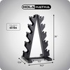 HolaHatha Hex Dumbbell Set with Hand Weights and Storage Rack - 3 of 4