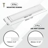 Unique Bargains Aluminum Alloy Cabinet Wardrobe Shoe Closet Rectangle Ventilation Grilles 2 Pcs - 2 of 4