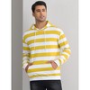 Lars Amadeus Men's Long Sleeves Drawstring Striped Hooded Sweatshirts - 2 of 4