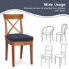 Aoodor Outdoor Chair Cushion 18'' x 19'' Soft and Fade-resistant Polyester, Two Sets of  Ties for High Adaptability, Set of 2 - 4 of 4