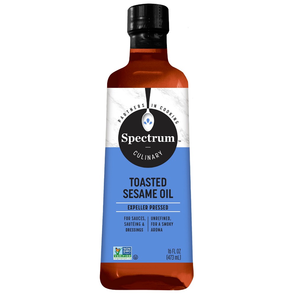 UPC 022506125100 product image for Spectrum Unrefined Toasted Sesame Oil - 16 fl oz | upcitemdb.com