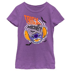 Girl's Lilo & Stitch Trick or Mischief T-Shirt - 1 of 4