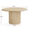 Lirago 47. in Pedestal Round Dining Table Farmhouse Dining Table Round Seats 6 - 4 of 4