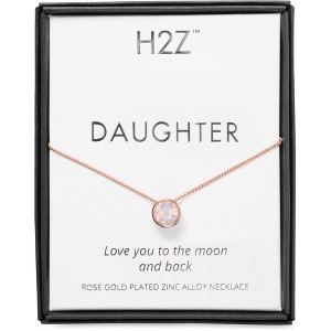 Pavilion Gift Company - Daughter Rose Water Opal - 16"-17.5" Rose Gold Necklace - Necklaces - 1 of 4