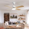 Aheaplus Modern Ceiling Fan with Dimmable Light - 2 of 4