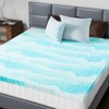 MAYEERTY 3inch Twin Size Tri Folding Memory Foam Mattress, Portable Mattress, Non-Slip Bottom, White - 3 of 4