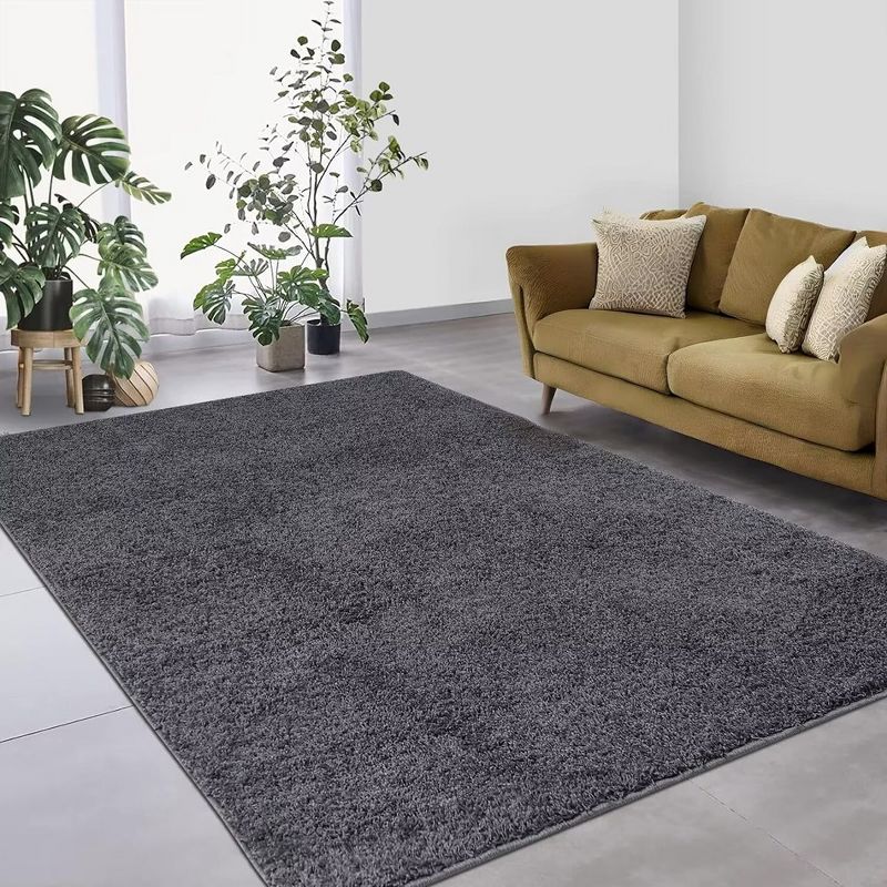 Solid Shaggy Rug Modern Indoor Carpet Fluffy Plush Rug Shag Area Rug Home Decor, 2 of 9
