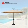 NicBex Patio Umbrella Waterproof, UV-Proof Beach Umbrella with Crank Lift and Tilt, Sun Shades, Outdoor Umbrellas for Patio, Pool - 2 of 4