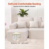 VEVOR Modular Sectional Sofa, L Shaped Modular Sofa with Chaise, with High Rebound Sponge and Density, Upholstered Corduroy Couch with Cushion, Beige - 3 of 4
