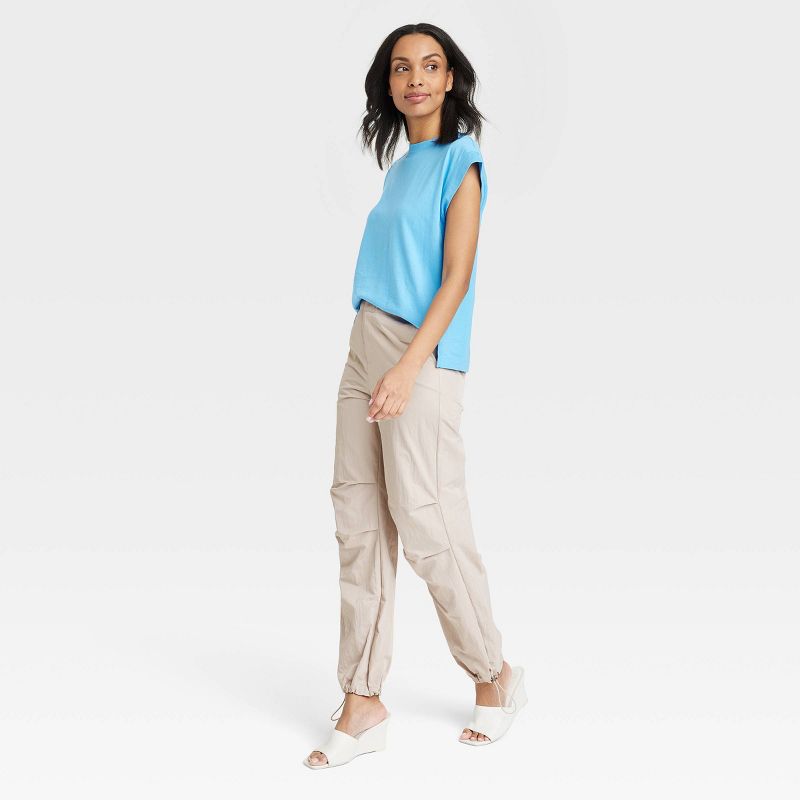  Women's High-Rise Parachute Pants - A New Day™, 4 of 8