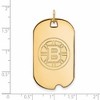 Black Bow Jewelry 10k Yellow Gold Boston Bruins NHL Large Pendant - 2 of 3
