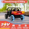 JOYRACER 24V Kids Ride on UTV with Remote Control, 2 Seater 2x200W Ride on Dump Truck For Big Kids, Red - 3 of 4