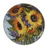 Set of 4 Sunflower Bouquet Assorted Salad/Dining Plates - Certified International - 3 of 4