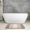 Unique Bargains Bathroom Non-Slip Water Absorbent Soft Shaggy Rubber Back Bath Rug - 2 of 4