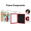 Americanflat Kids Art Frame 10x12.5 inches with 8.5x11 inches Mat - Composite Wood And Glass - Holds 100 Artworks - 3 of 4
