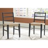 Signature Design by Ashley Isanti Rattan Dining Chair with Matte Black Solid Wood Frame, Set of 2, Light Brown - 2 of 4