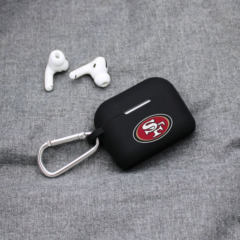 NFL San Francisco 49ers Apple AirPods Pro Compatible Silicone Battery Case Cover - Black, 2 of 3