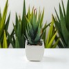 Unique Bargains Artificial Plants Ceramic Pot Plastic 2.01"x2.01"x2.95" 1 Pc - 2 of 4