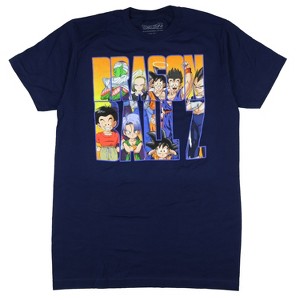 Seven Times Six Dragon Ball Z Shirt Men's Son Goku Piccolo Gohan Goten Short Sleeve Tee Blue - 1 of 4