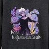 Women's - Disney - Poor Unfortunate Soul Lightweight French Terry Wide Neck Long Sleeve Shirt - 2 of 4