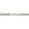Black Bow Jewelry Men's 9.5mm, Sterling Silver, Hollow Rolo Chain Necklace - 4 of 4