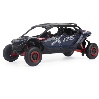 Can-Am Maverick R MAX X RS with Smart-Shox Dark Blue and Red 1/32