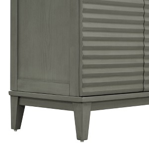 NicBex Elegant Buffet Cabinet with Large Storage Retro Style 4-door Sideboard Cabinet with Adjustable Shelves and Metal Handles - 1 of 4