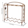 YIYIBYUS Metal Wine Rack, Freestanding Wine Bottle Rack, Bronze - 4 of 4