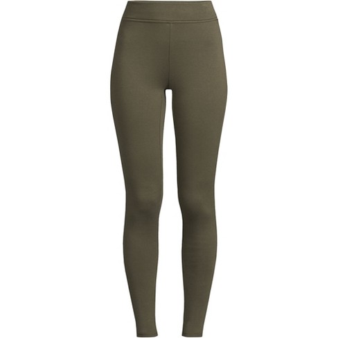 Lands' End Women's Tall High Rise Serious Sweats Fleece Lined Pocket  Leggings - Medium Tall - Forest Moss : Target