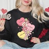Simply Sage Market Women's Graphic Sweatshirt Retro Valentine Hearts - 2 of 3