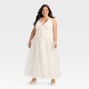 Women's Signature Crepe Vest - A New Day™ Cream - 3 of 3