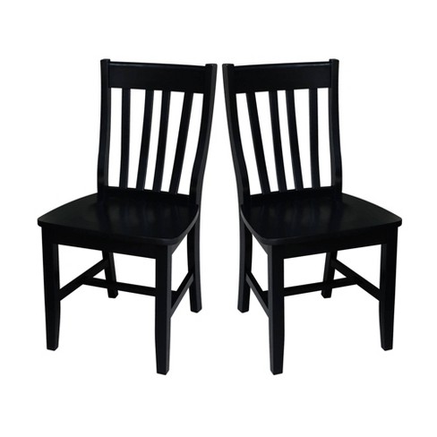 Set Of 2 Cafe Chairs Wood black International Concept Target