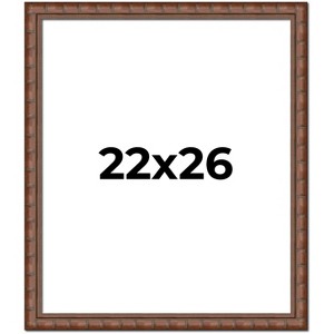 PosterPalooza | 22x26 Modern Bamboo Picture Frame, UV Acrylic, 5 Finishes - 1 of 4