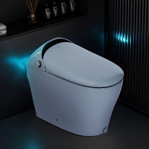 Captiva Designs Smart Bidet Toilet with Heated Seat & Remote Control & Water Tank, White and Black - 1 of 4