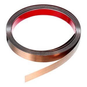 Unique Bargains Self-Adhesive Stainless Steel Mirror Finish Peel and Stick Wall Trim - 1 of 4