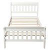 Twim Size Wood Platform Bed with Headboard and Wood Slat Support - 4 of 4