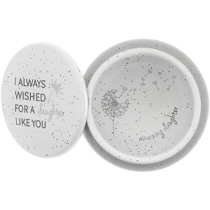 Pavilion Gift Company - I Always Wished For A Daughter Like You Keepsake Ceramic Jewelry Box - 1 of 4