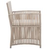 vidaXL Patio Chairs 2 Pcs Outdoor Patio Dining Chair with Cushions Poly Rattan - Beige - 4 of 4