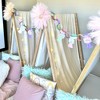 Big Dot of Happiness Pajama Slumber Party - 90 Chain Links and 30 Paper Tassels Decoration Kit Girls Sleepover Birthday Party Paper Chains Garland 21' - 2 of 4