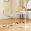 FURNIinspire Dining Chair, Counter Height Bar Stools Set of 2, Bar Chairs and Stools, Armless, Ideal for Kitchen Islands, Gray, 18.9"*17.7"*37.4" - 2 of 4