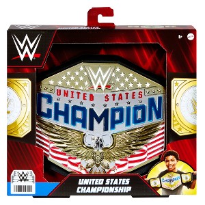 WWE Championship Toy Wrestling Belt United States Action Figure - 1 of 3