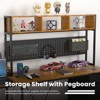 Huxxion 67" L Shaped Gaming Desk, Reversible Computer Desk with Power Outlet Monitor Stands & Pegboard - 4 of 4