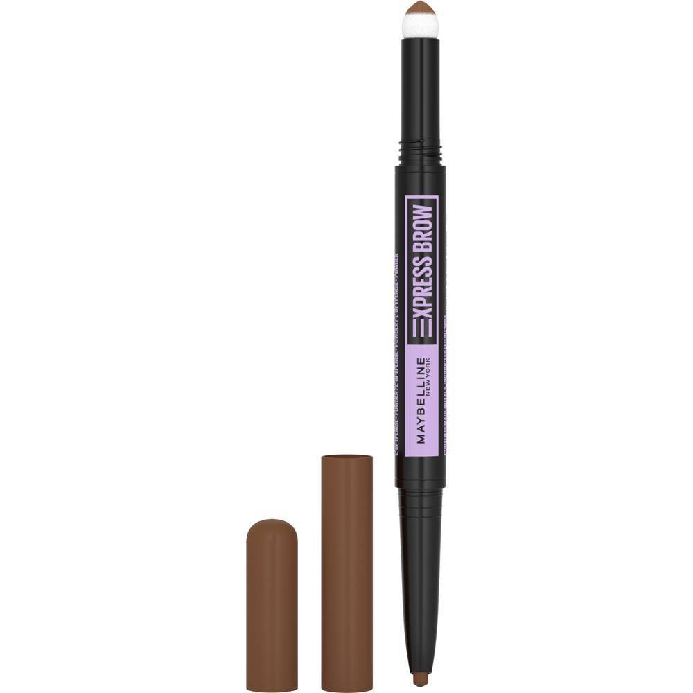 Photos - Other Cosmetics Maybelline MaybellineExpress 2-In-1 Pencil and Powder Eyebrow Makeup - Soft Brown - 0 