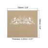 Unique Bargains Hollow Lace Cut Design Foldable Decor Table Name Place Cards 25 Pcs - 2 of 4