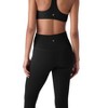 Future Planet Women's Nova Premium Performance Sport Athletic Leggings Yoga Pants Tight Black - 4 of 4