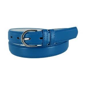 CTM Women's Leather 1 1/8 Inch Dress Belt - 1 of 4