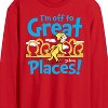 Men's - Dr. Seuss - I'm Off To Great Places Long Sleeve Graphic T-Shirt - 2 of 4
