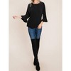Women's Leopard Velvet Accent Top - Emerald Collection L - 2 of 4